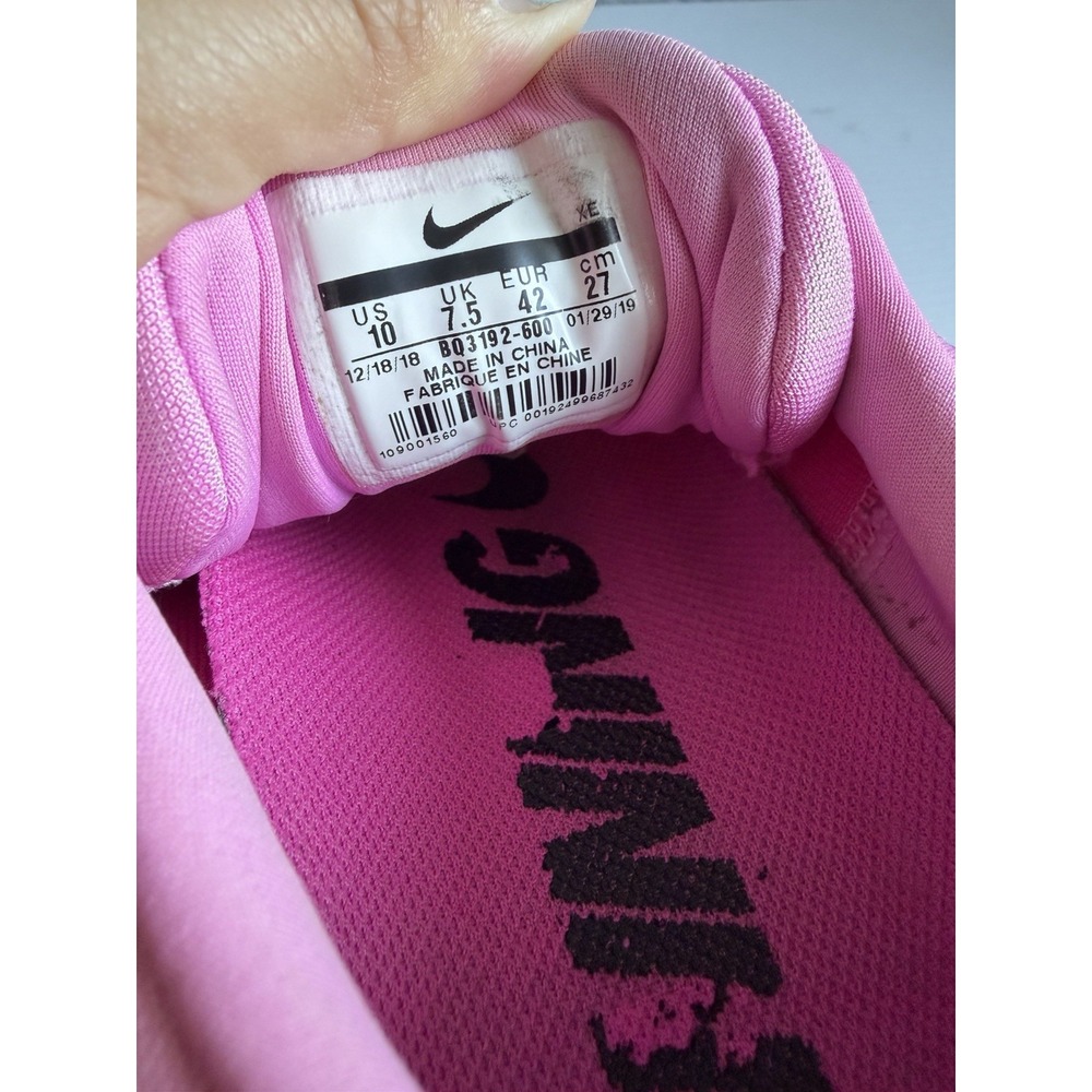 Nike Zoom Winflo 6 Women's 10 Psychic Pink Black Running Shoes BQ3192-600 - Picture 10 of 12